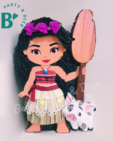 Moana versión niña y Púa