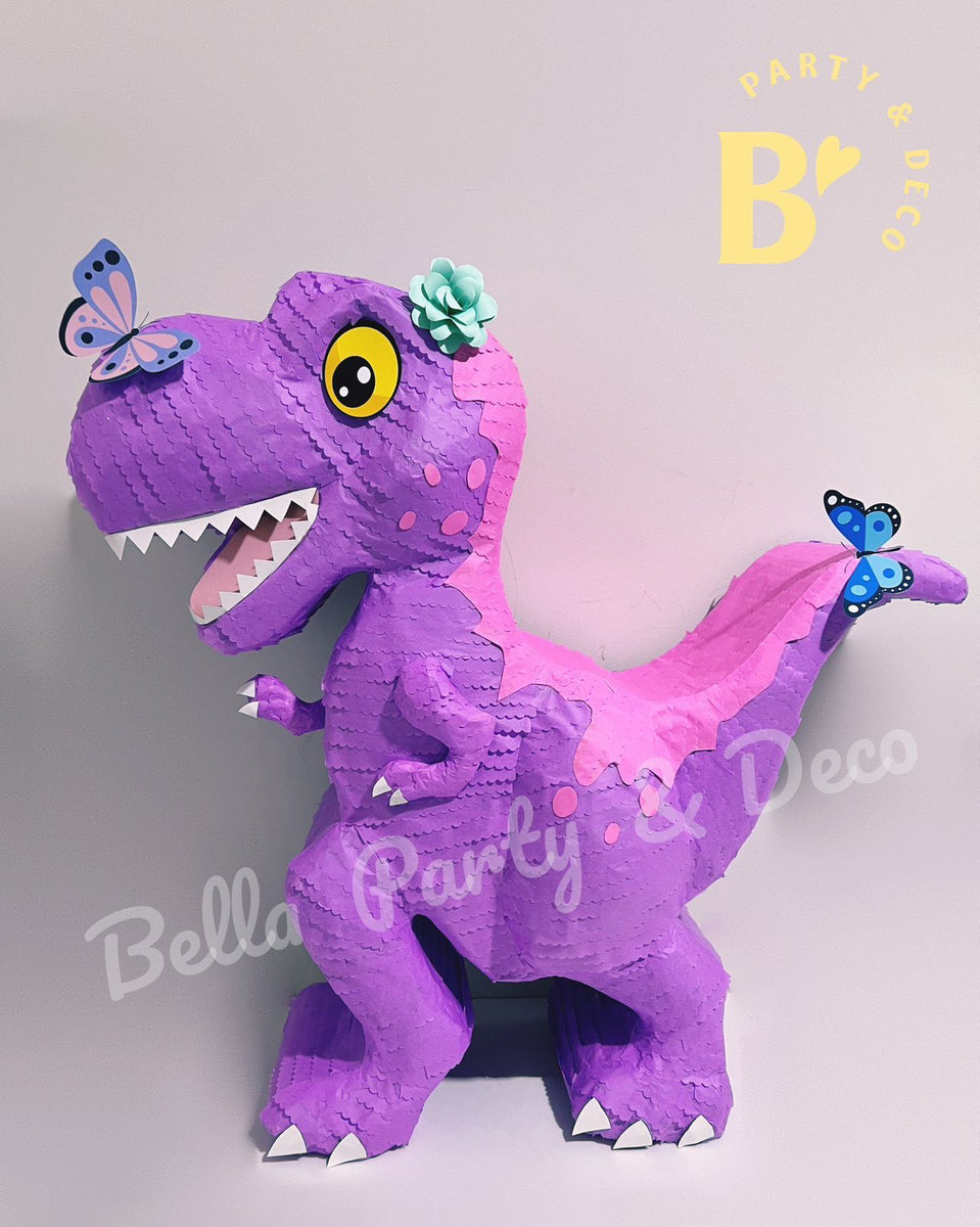 T rex - Comic Rosa Lila – Bella Party & Deco