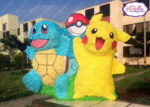 Squirtle y Pikachu