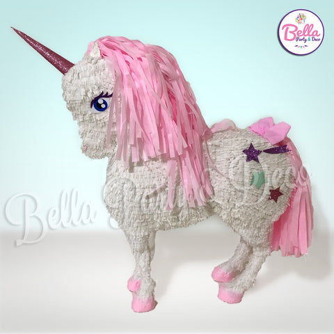 Unicornio cascos rosa