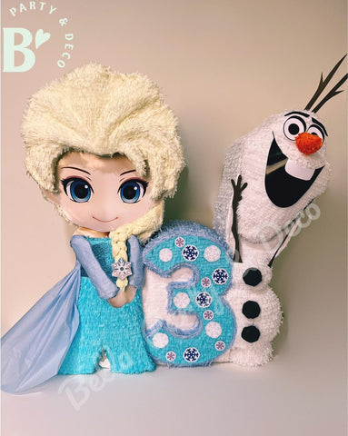 Princesa Elsa , Olaf y numeral