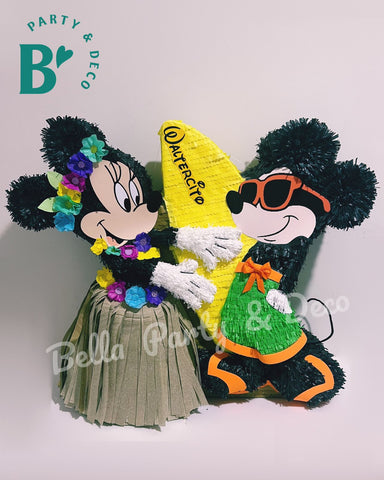 Minnie y Mickey - Surf