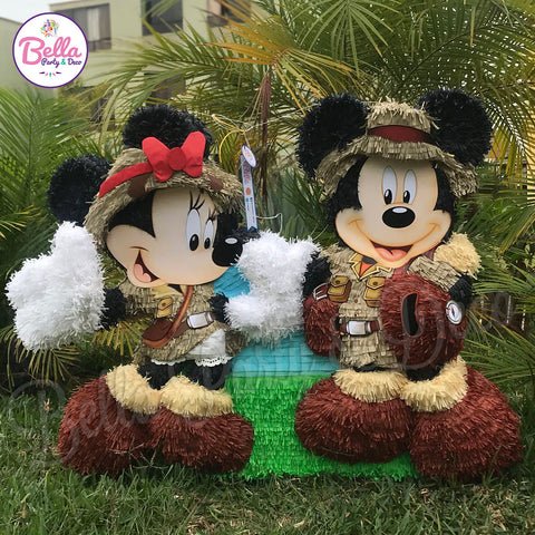 Mickey y Minnie Safari