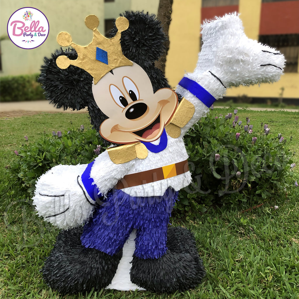 Mickey Rey (azul y dorado) – Bella Party & Deco